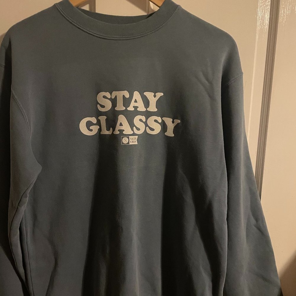 Women's Salty Crew Harbor Blue Crew Neck